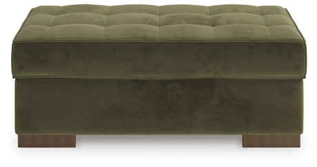 Caspian-Town Olive Oversized Accent Ottoman - Ornate Home