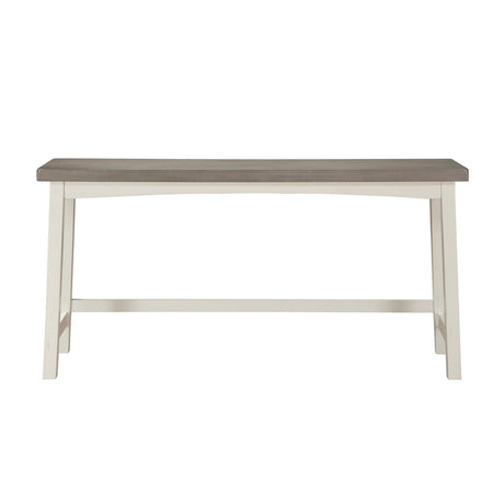 Caspian White/Coffee 4-Piece Pack Counter Height Set - Ornate Home