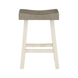 Caspian White/Coffee 4-Piece Pack Counter Height Set - Ornate Home