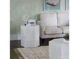 Caspian White End Table - Ornate Home