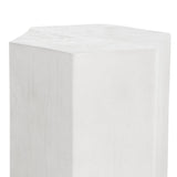 Caspian White End Table - Ornate Home