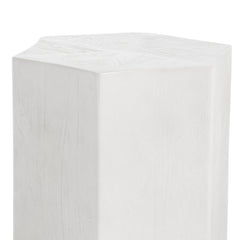 Caspian White End Table - Ornate Home