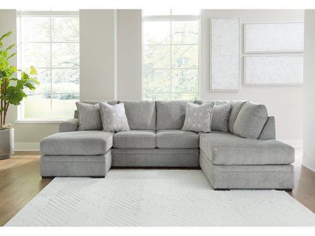 Casselbury Cement 2-Piece Sectional with Chaise - Ornate Home