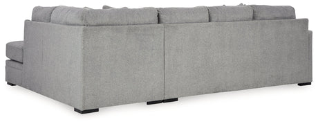 Casselbury Cement 2-Piece Sectional with Chaise - Ornate Home