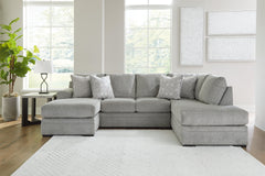 Casselbury Cement 2-Piece Sectional with Chaise - Ornate Home