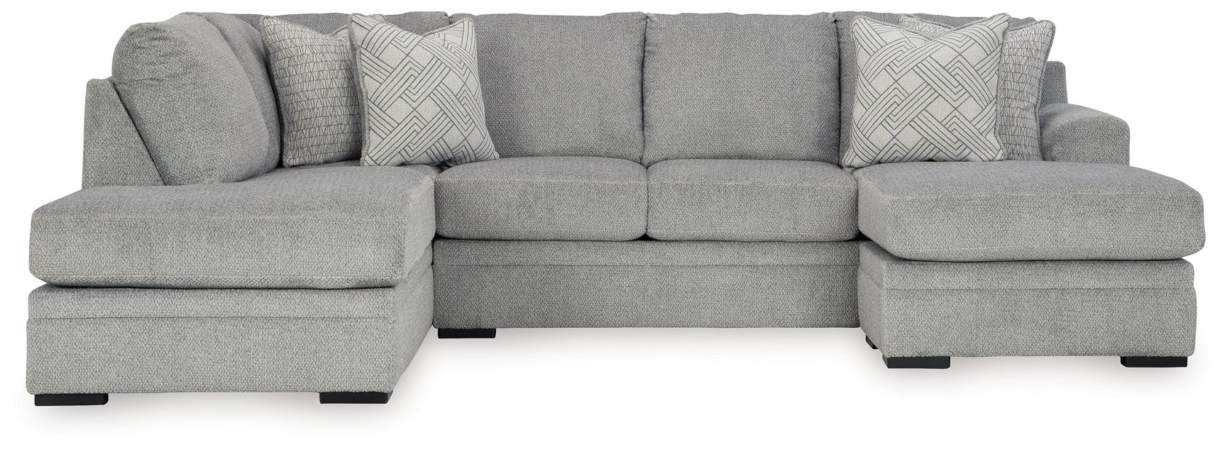 Casselbury Cement 2pc Sectional with Chaise (Online Special Price) - Ornate Home