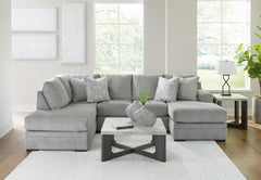 Casselbury Cement 2pc Sectional with Chaise - Ornate Home