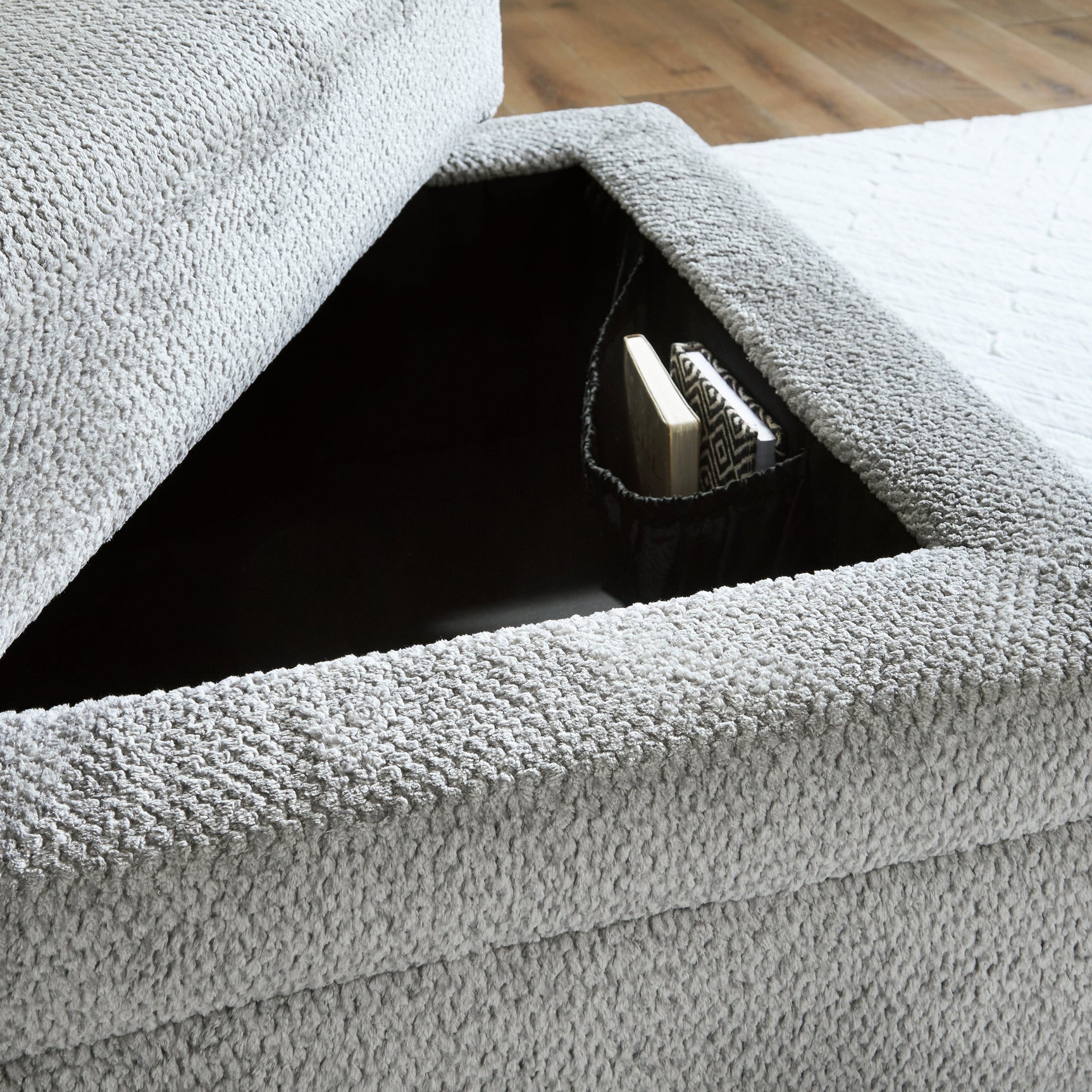 Casselbury Cement Ottoman w/ Storage (Online Special Price) - Ornate Home