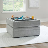 Casselbury Cement Ottoman w/ Storage (Online Special Price) - Ornate Home