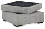 Casselbury Cement Ottoman w/ Storage (Online Special Price) - Ornate Home
