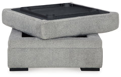 Casselbury Cement Ottoman w/ Storage - Ornate Home