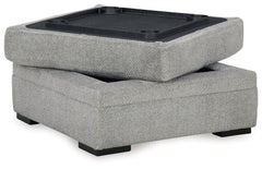 Casselbury Cement Ottoman w/ Storage - Ornate Home