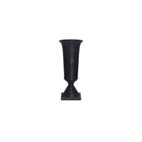 Cassia Black Cast Aluminum Vase - Ornate Home
