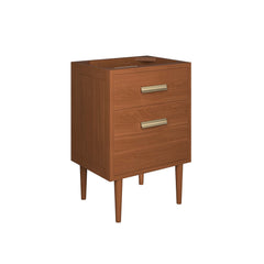 Cassia Natural 24" Teak Wood Bathroom Vanity Cabinet (Sink Basin Not Included) - Ornate Home