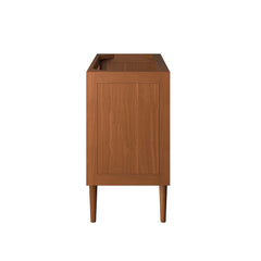 Cassia Natural 36" Teak Wood Bathroom Vanity Cabinet (Sink Basin Not Included) - Ornate Home