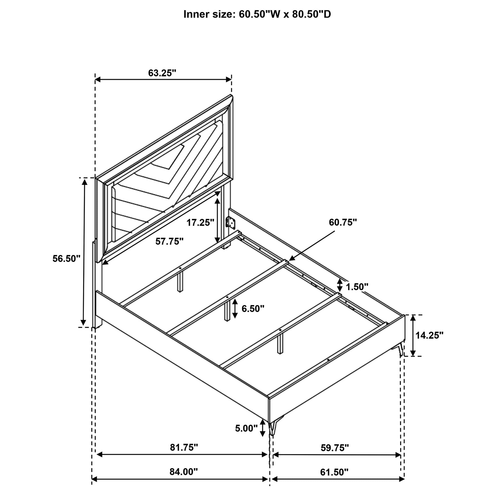 Cassia White High Gloss 4-piece Queen LED Bedroom Set - Ornate Home