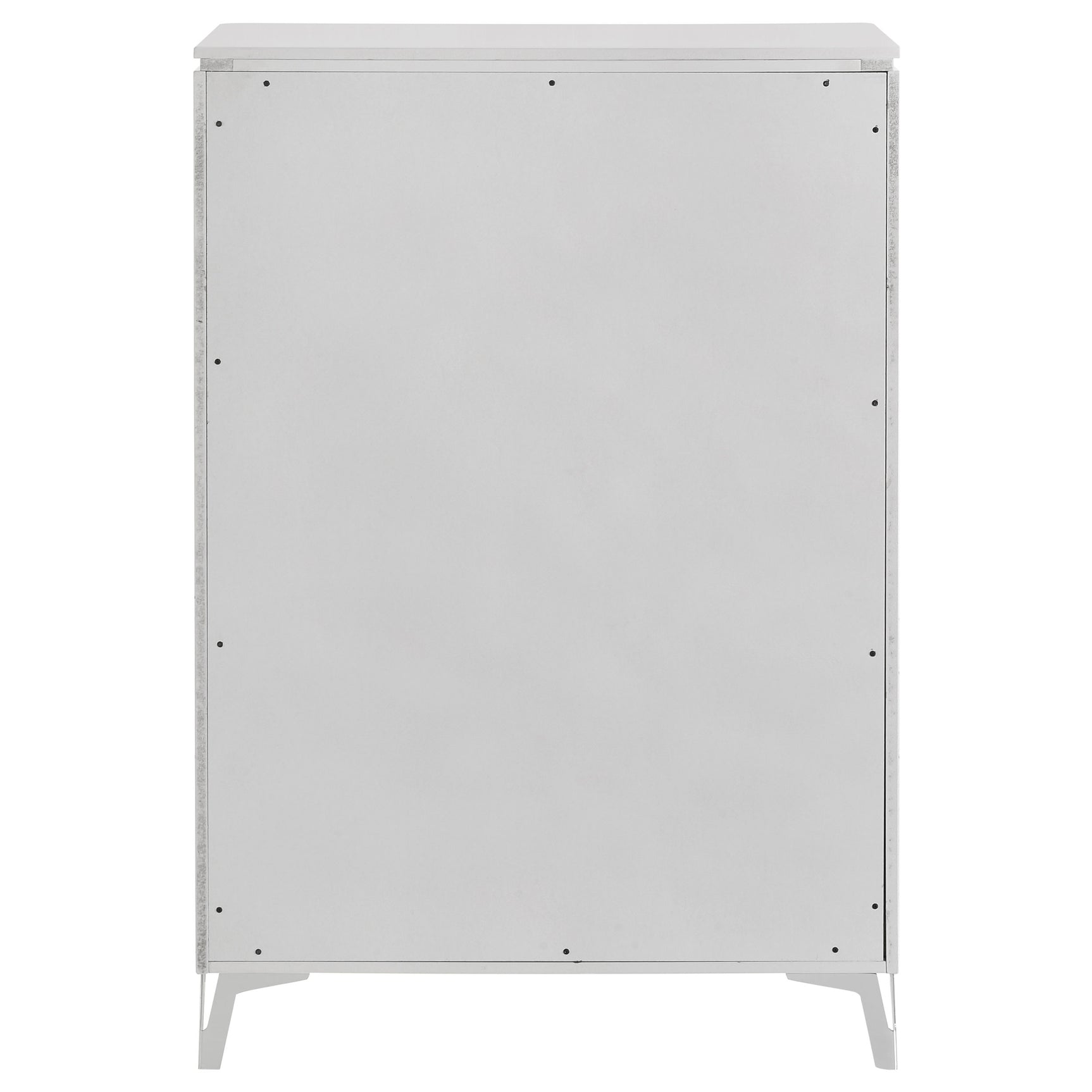 Cassia White High Gloss 5-drawer Bedroom Chest of Drawers - Ornate Home