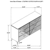 Cassia White High Gloss 5-piece Eastern King LED Bedroom Set - Ornate Home