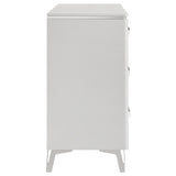 Cassia White High Gloss 6-drawer Bedroom Dresser Cabinet - Ornate Home