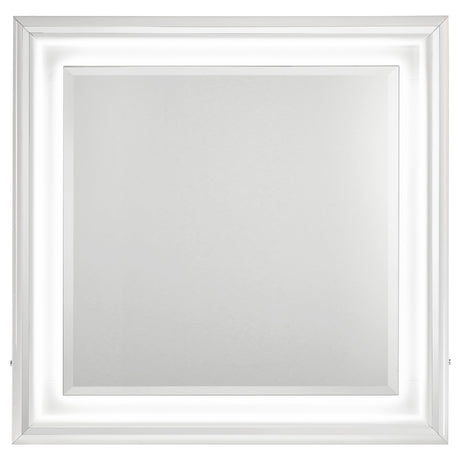 Cassia White High Gloss Dresser Mirror - Ornate Home