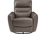 Cassian Dark Brown Swivel Glider Reclining Chair - Ornate Home