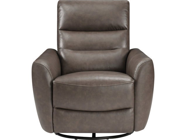 Cassian Dark Brown Swivel Glider Reclining Chair - Ornate Home