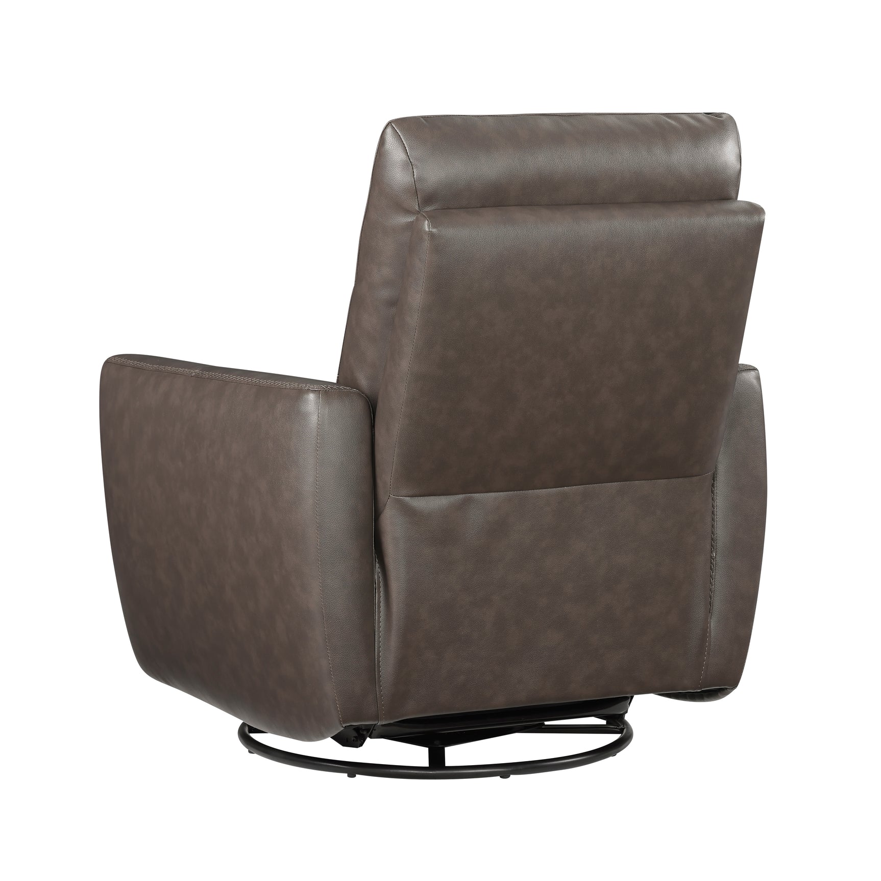 Cassian Dark Brown Swivel Glider Reclining Chair - Ornate Home