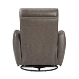 Cassian Dark Brown Swivel Glider Reclining Chair - Ornate Home