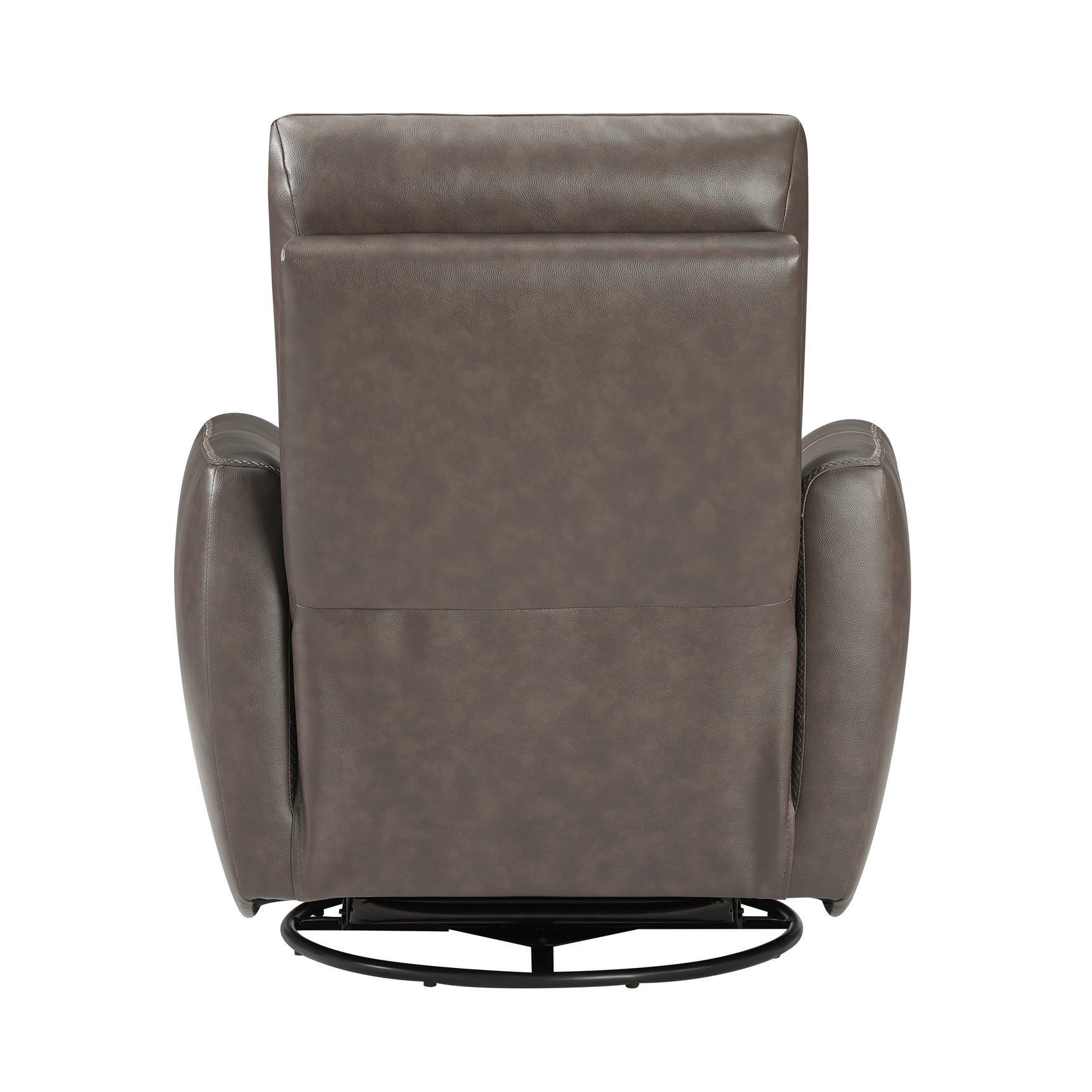 Cassian Dark Brown Swivel Glider Reclining Chair - Ornate Home