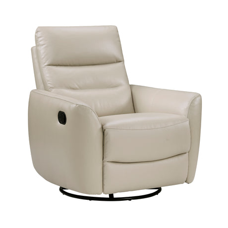 Cassian Taupe Swivel Glider Reclining Chair - Ornate Home