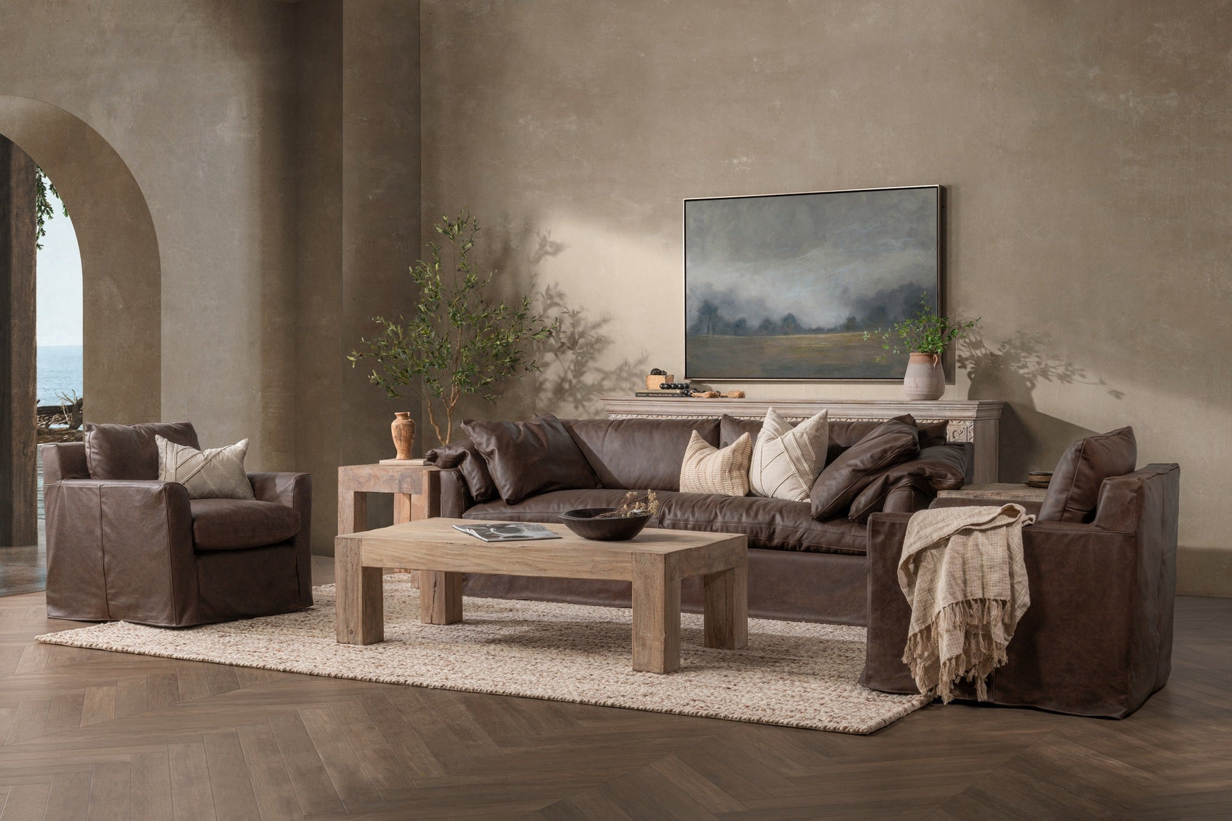 Cassiano Slip Cover Sofa - Ornate Home