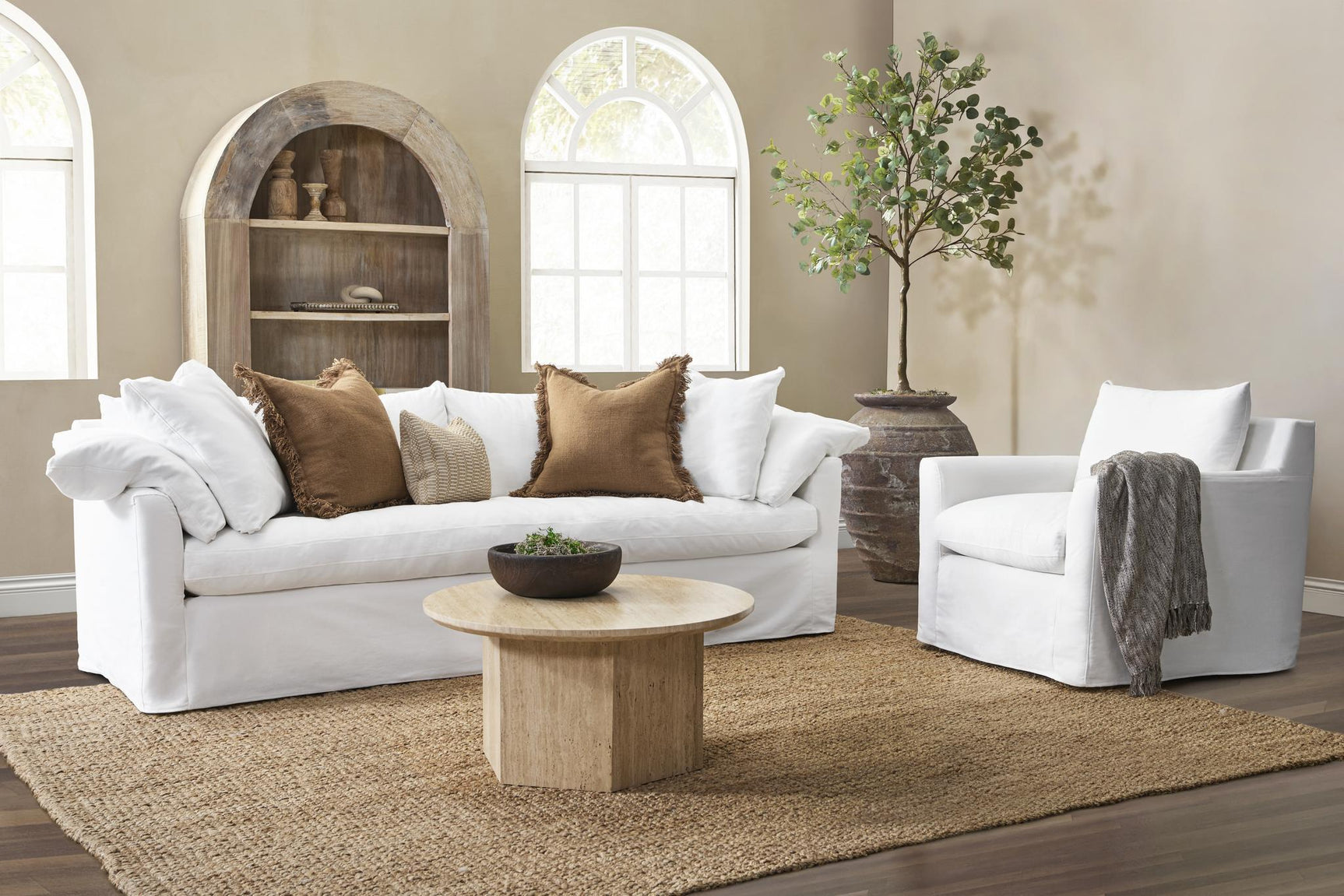 Cassiano Slip Cover Sofa - Ornate Home
