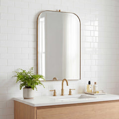 Cassidy Brass Arch Mirror - Ornate Home