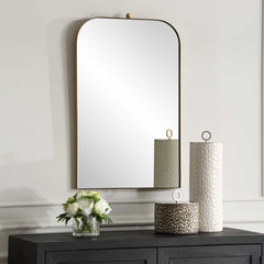 Cassidy Brass Arch Mirror - Ornate Home