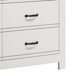 Cassini White 51"W 6-Drawer Dresser - Ornate Home