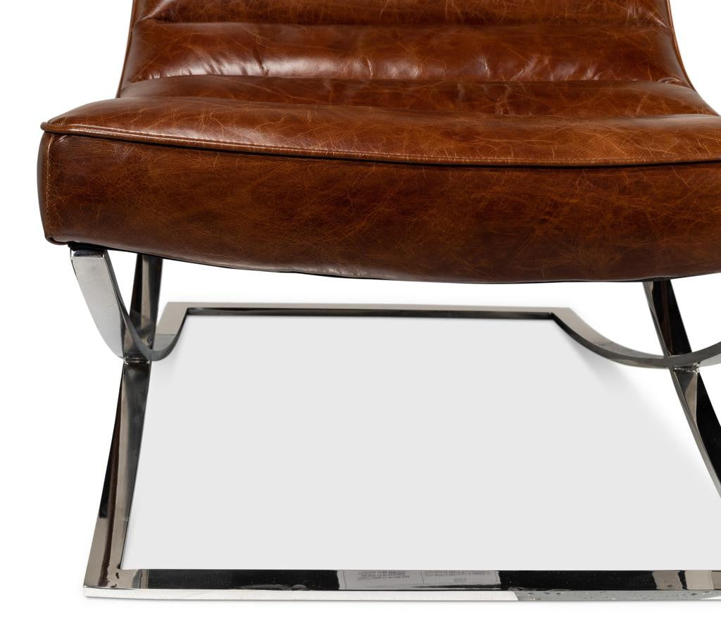 Cassino Brown Lounge Chair - Ornate Home