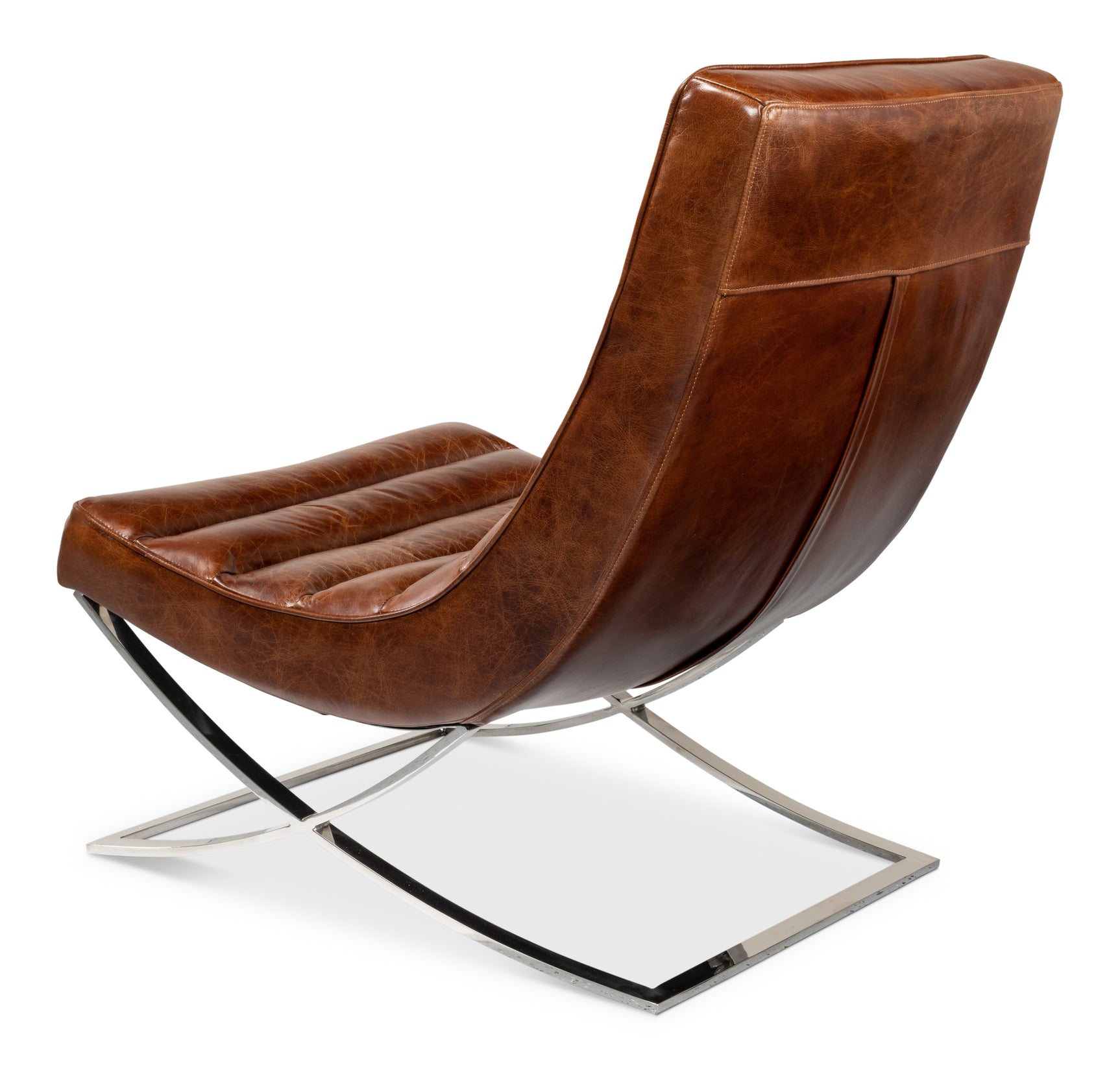 Cassino Brown Lounge Chair - Ornate Home