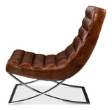 Cassino Brown Lounge Chair - Ornate Home