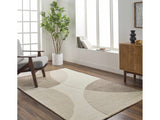 Cassiopeia Dark Brown & Beige Area Rug - Ornate Home