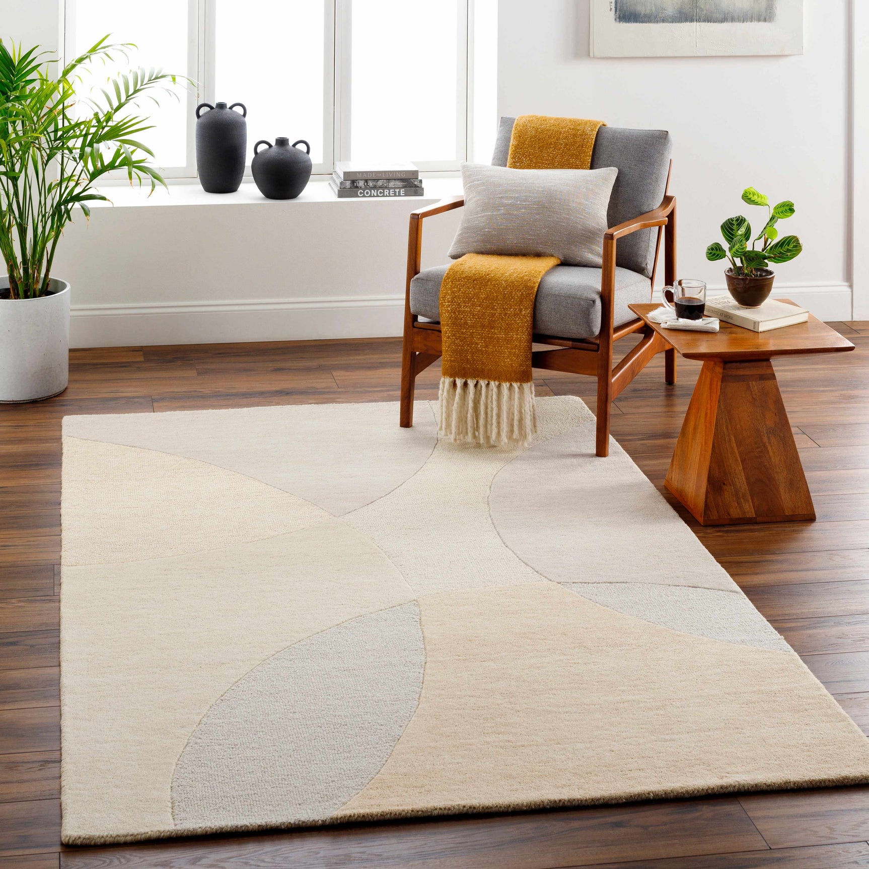 Cassiopeia Light Brown & Beige Area Rug - Clearance - Ornate Home