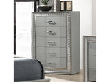 Cassiopeia Metallic Gray Chest - Ornate Home