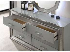 Cassiopeia Metallic Gray Dresser - Ornate Home