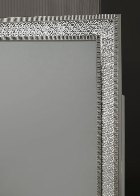 Cassiopeia Metallic Gray E.King Bed - Ornate Home