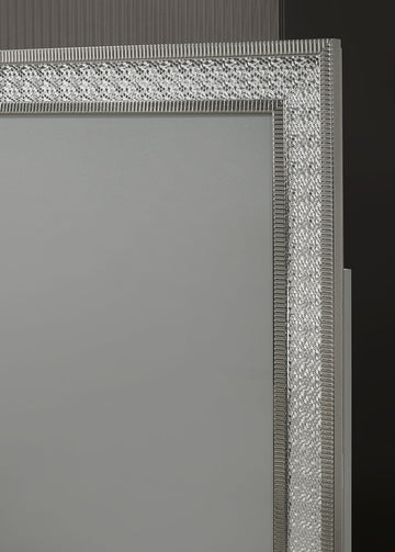 Cassiopeia Metallic Gray Queen Panel Bed - Ornate Home