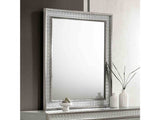 Cassiopeia Metallic Gray Rect Mirror - Ornate Home
