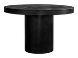 Cassius Black Round Outdoor Dining Table - Ornate Home