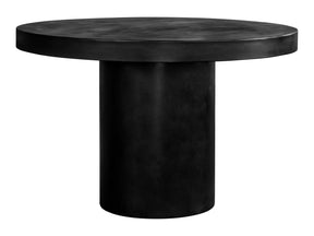 Cassius Black Round Outdoor Dining Table - Ornate Home