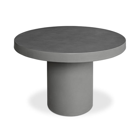 Cassius Dark Grey Round Outdoor Dining Table - Ornate Home