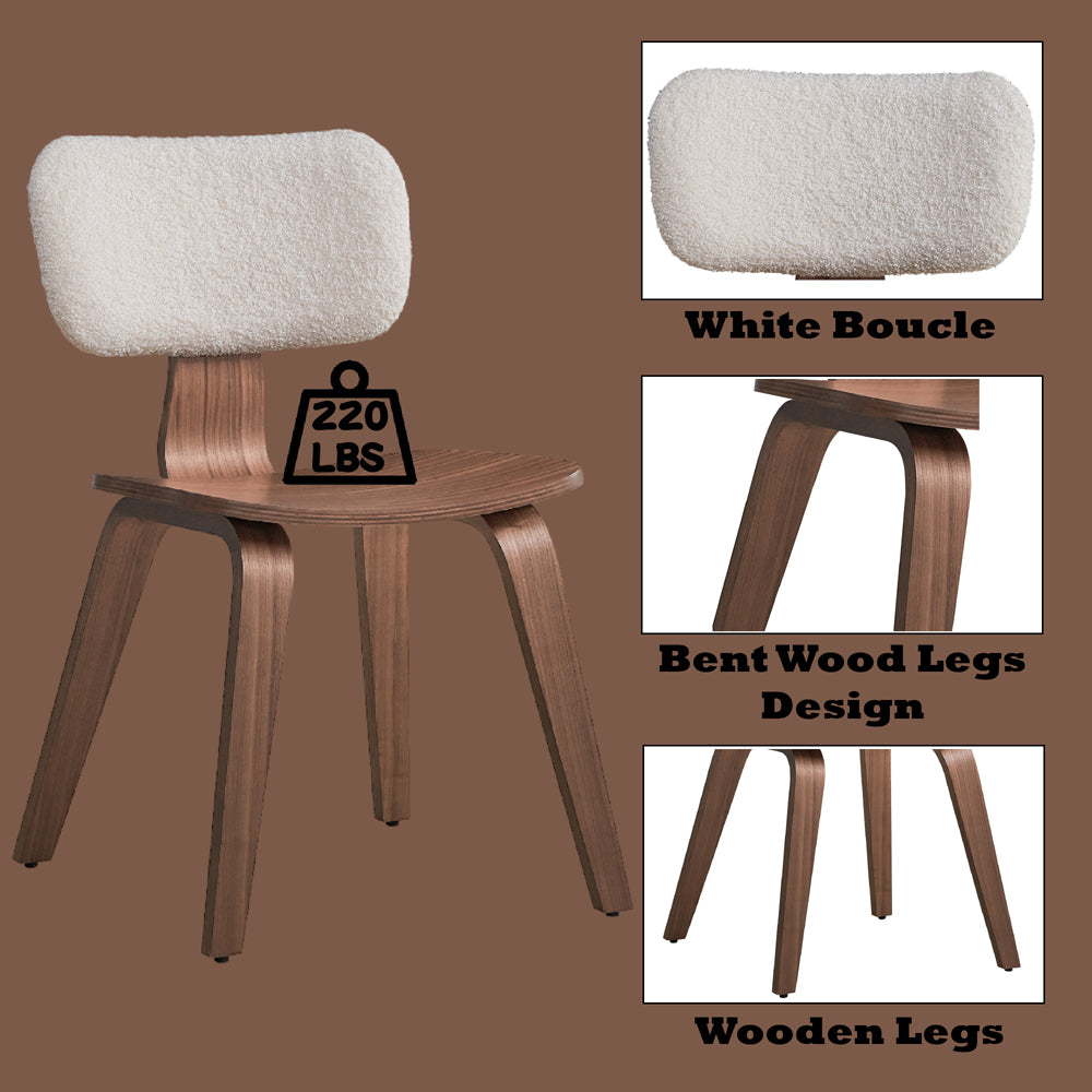 Casson Walnut Side Chair (Set of 2) - Ornate Home