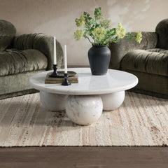 Castello Atenea White Coffee Table - Ornate Home
